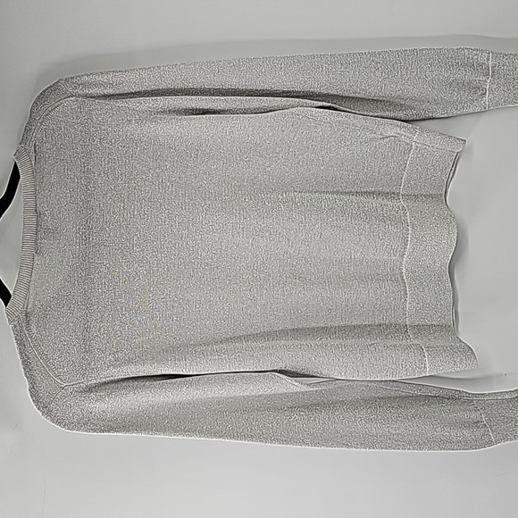 Ann Taylor Silver Metallic Button Front Sweater - Picture 7 of 10